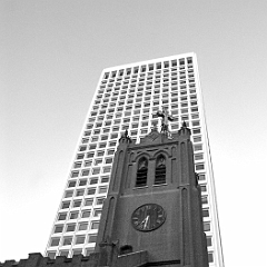 Chinatown Church B&W